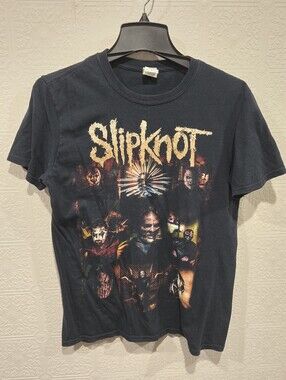 Vintage Slipknot Band T-Shirt Size Medium Graphic Tee Black